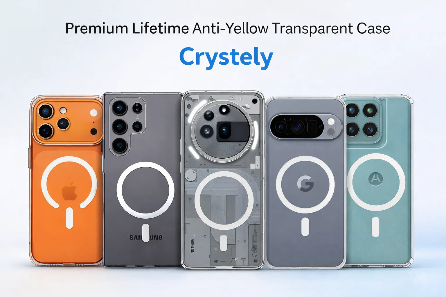  Lifetime Anti-Yellow Transparent Case
