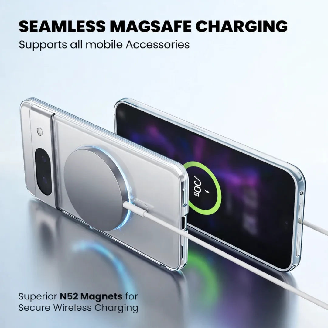 Crystal Clear Anti-Yellow MagSafe Case for Google Pixel 7