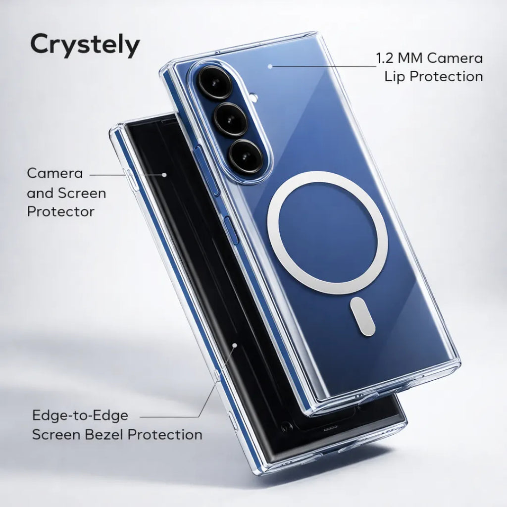 Anti-Yellow MagSafe Clear Case for Galaxy Z Fold 7