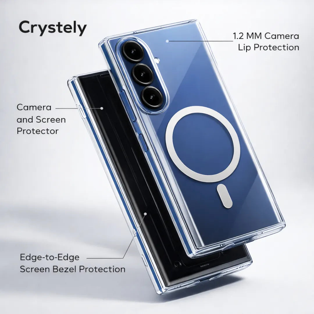 Anti-Yellow MagSafe Clear Case for Galaxy Z Fold 7