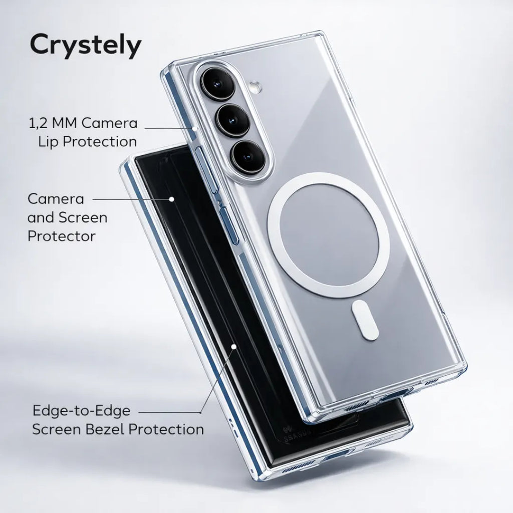Anti-Yellow MagSafe Clear Case for Samsung Galaxy Z Fold 4