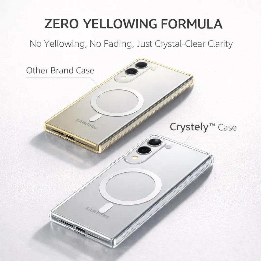 Anti-Yellow MagSafe Clear Case  Samsung S25 Edge