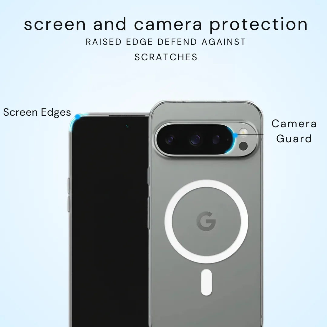 Crystal Clear Anti-Yellow MagSafe Case for Google Pixel 9 Pro XL