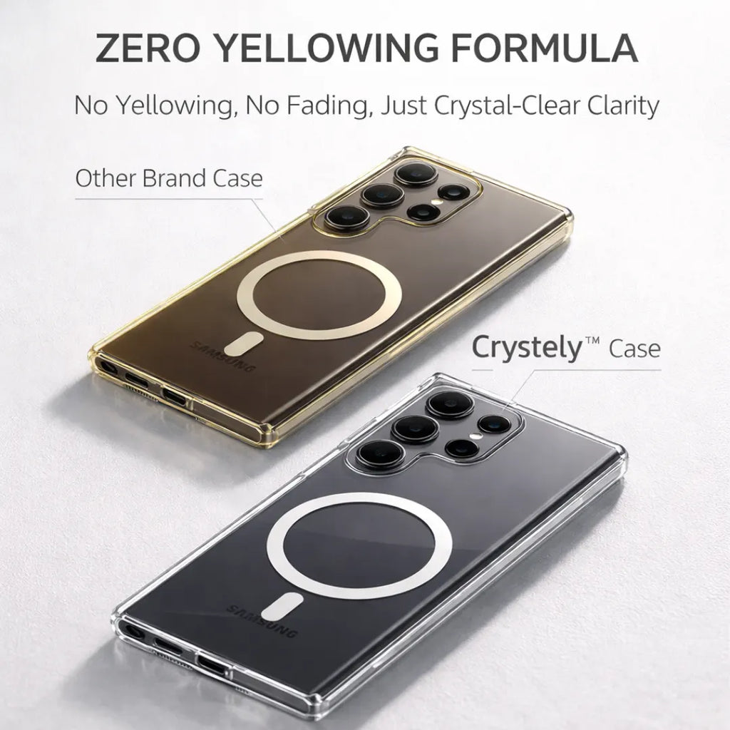 Anti-Yellow MagSafe Clear Case  Samsung S26 Ultra