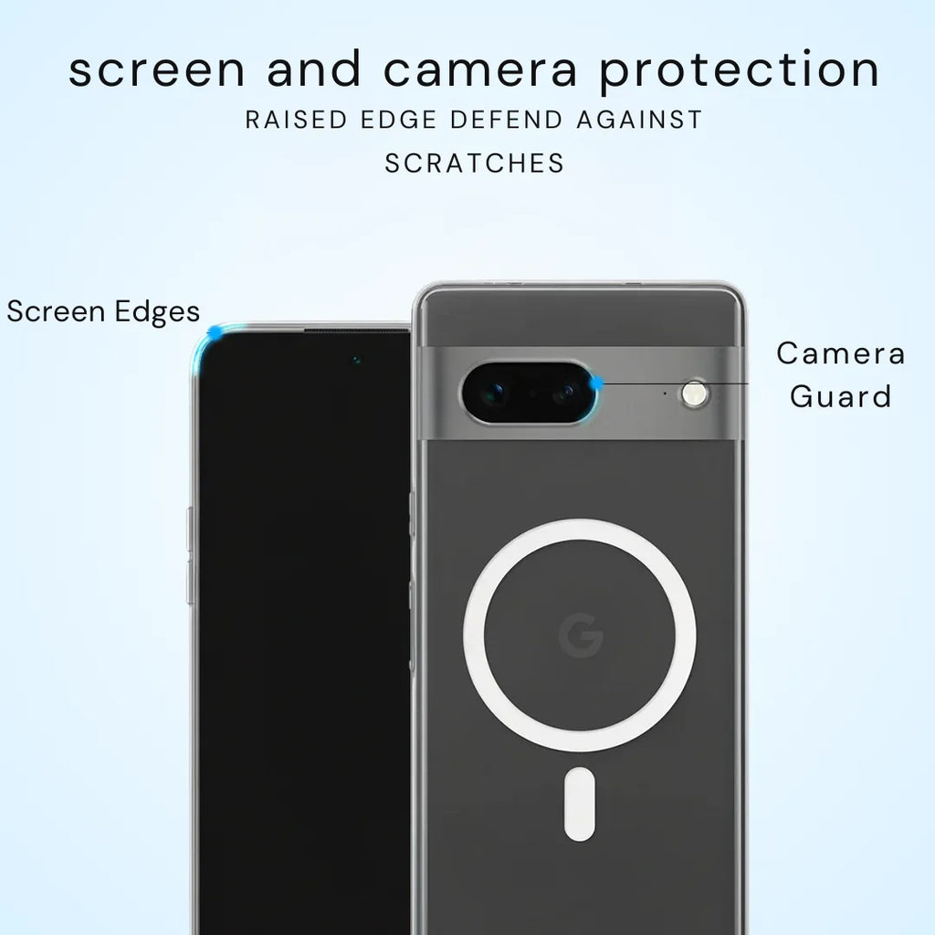 Crystal Clear Anti-Yellow MagSafe Case for Google Pixel 7A