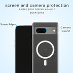 Crystal Clear Anti-Yellow MagSafe Case for Google Pixel 7A