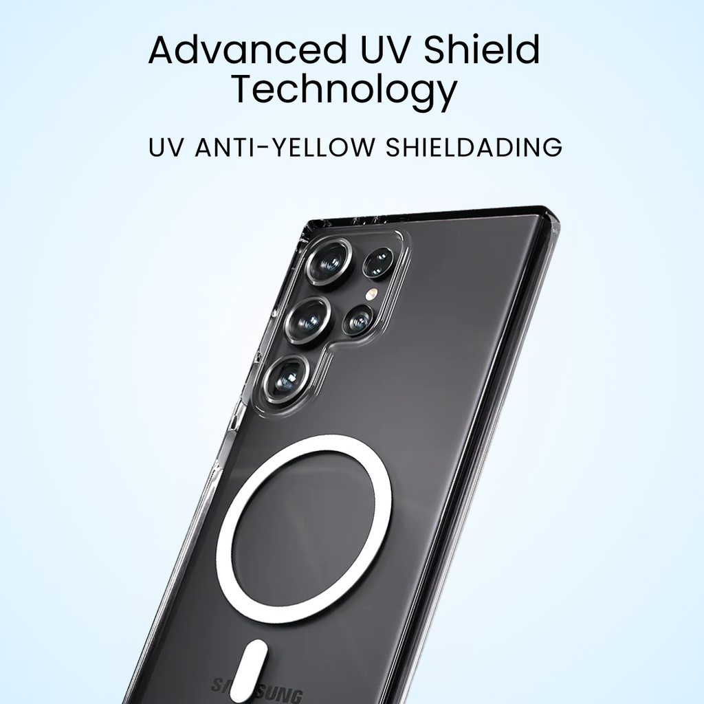 Anti Yellow Magsafe Clear Case Samsung S23 Ultra