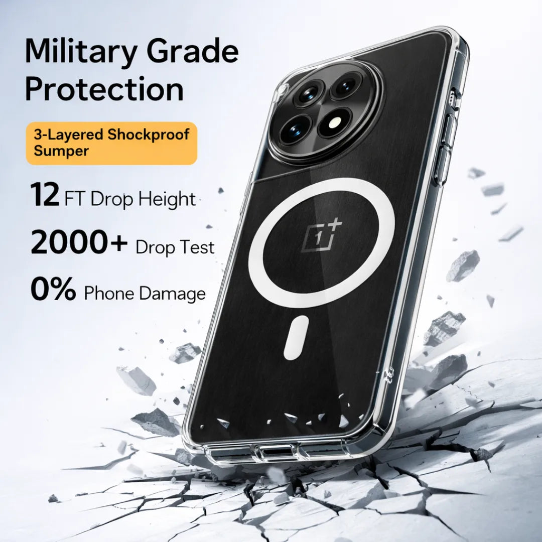 Clear Anti-Yellow MagSafe Case – OnePlus 12