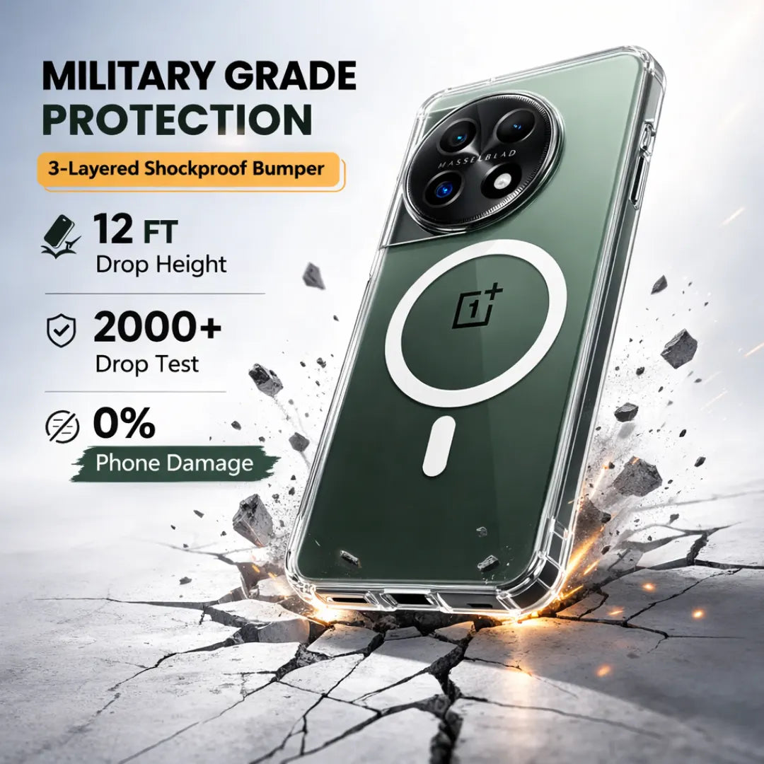 Clear Anti-Yellow MagSafe Case – OnePlus 11