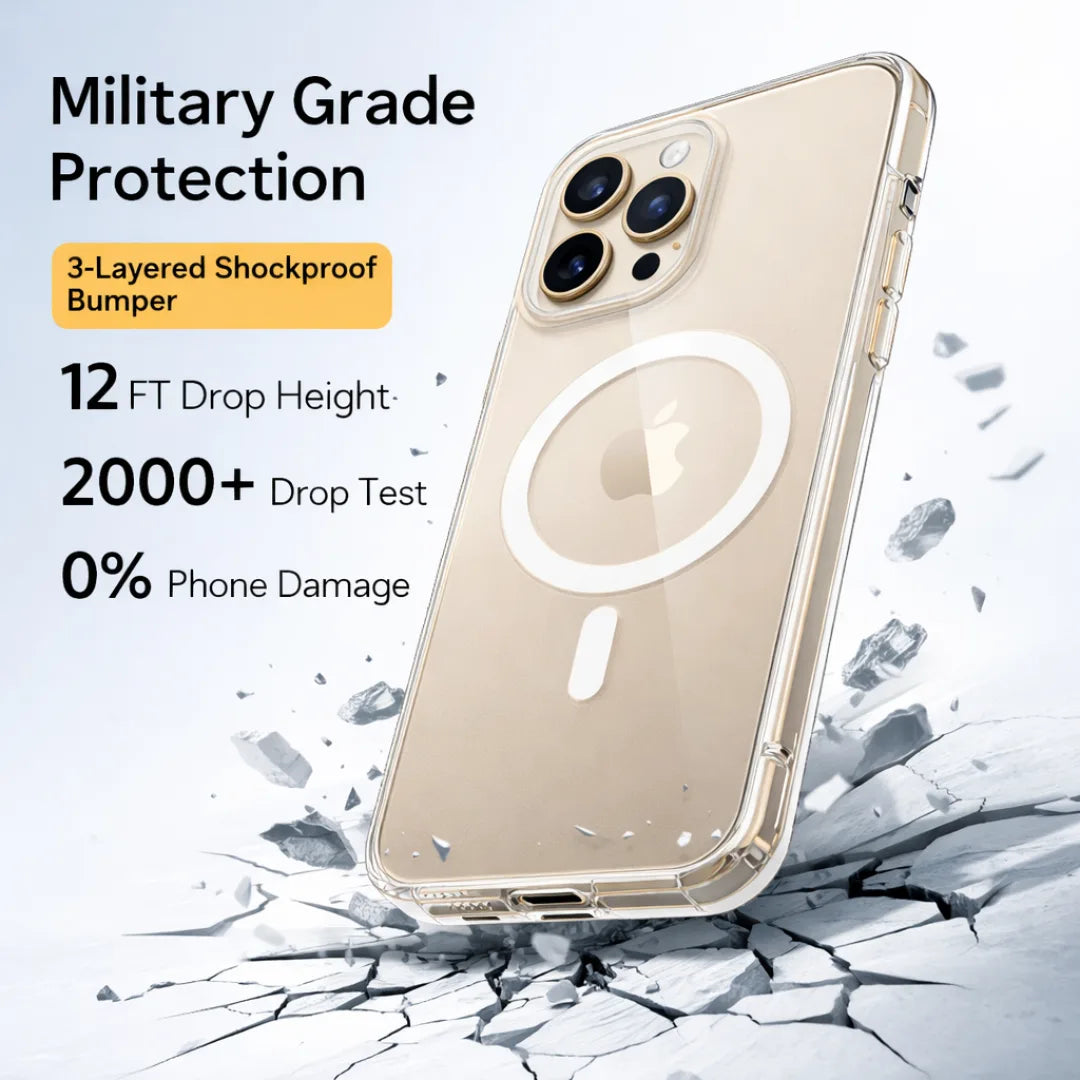 iPhone 16 Pro Max Anti-Yellow Magsafe Clear Case