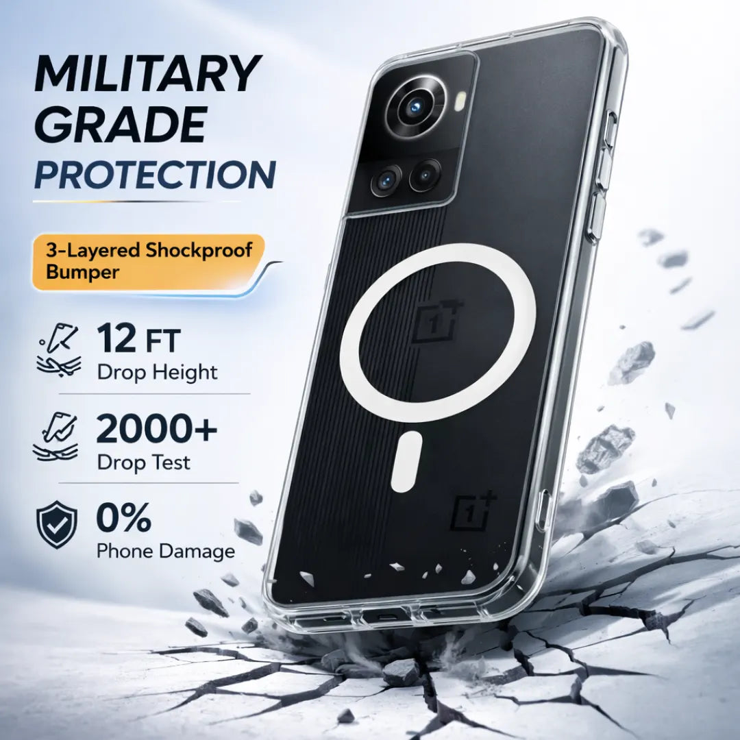 Clear Anti-Yellow MagSafe Case – OnePlus 10R