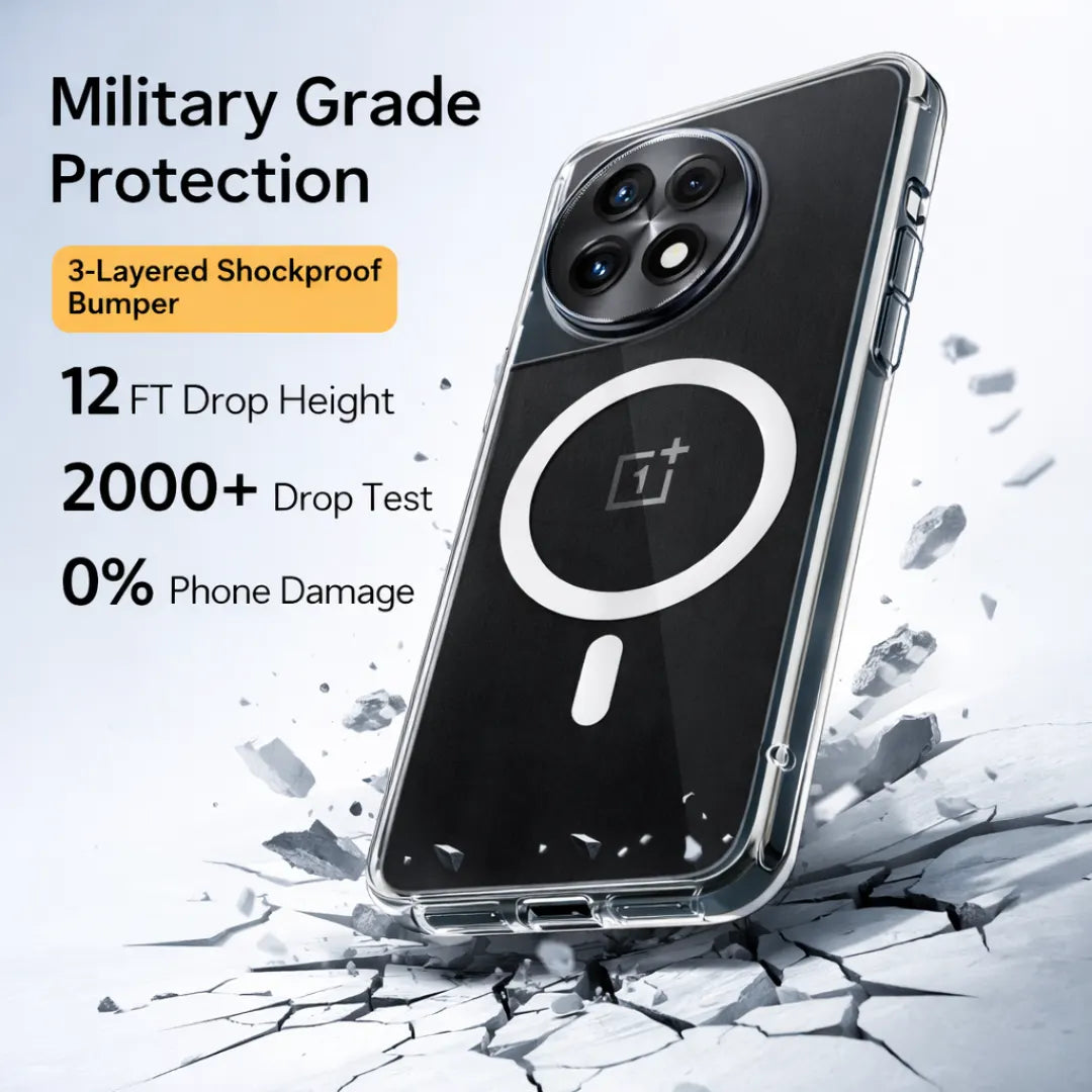 Clear Anti-Yellow MagSafe Case – OnePlus 11R