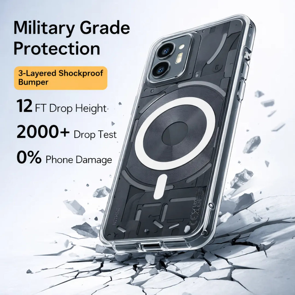 Nothing 2 Transparent Anti-Yellow MagSafe Case