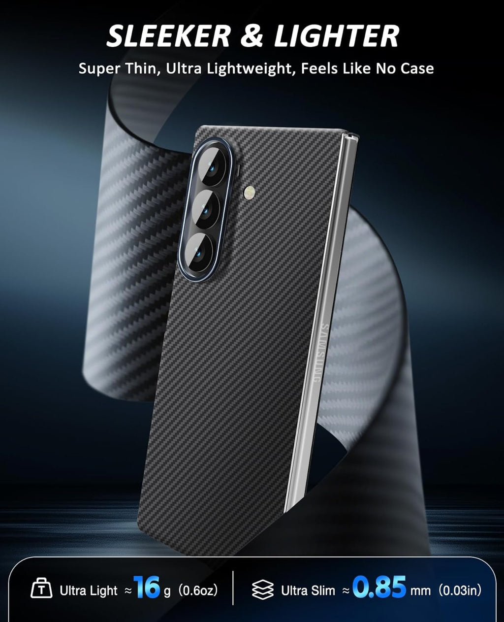 Galaxy Z Fold 8 Ultra Original Carbon Fiber Case