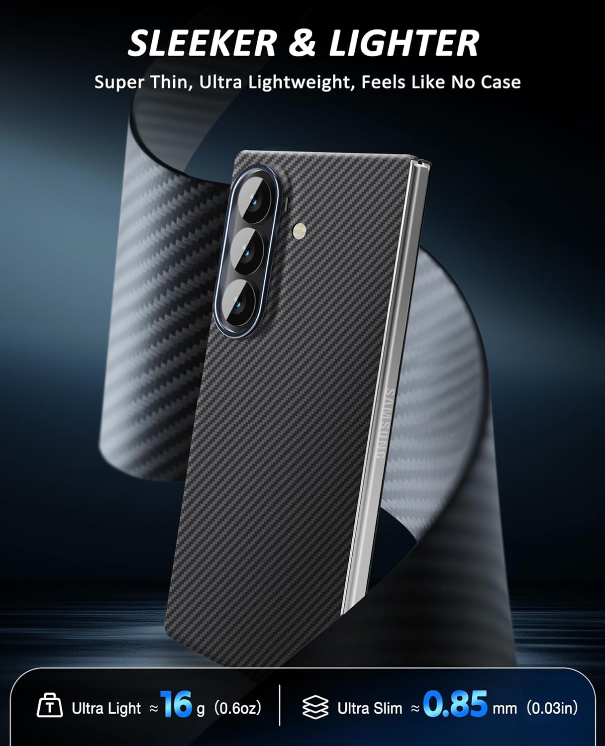 Galaxy Z Fold 8 Ultra Original Carbon Fiber Case