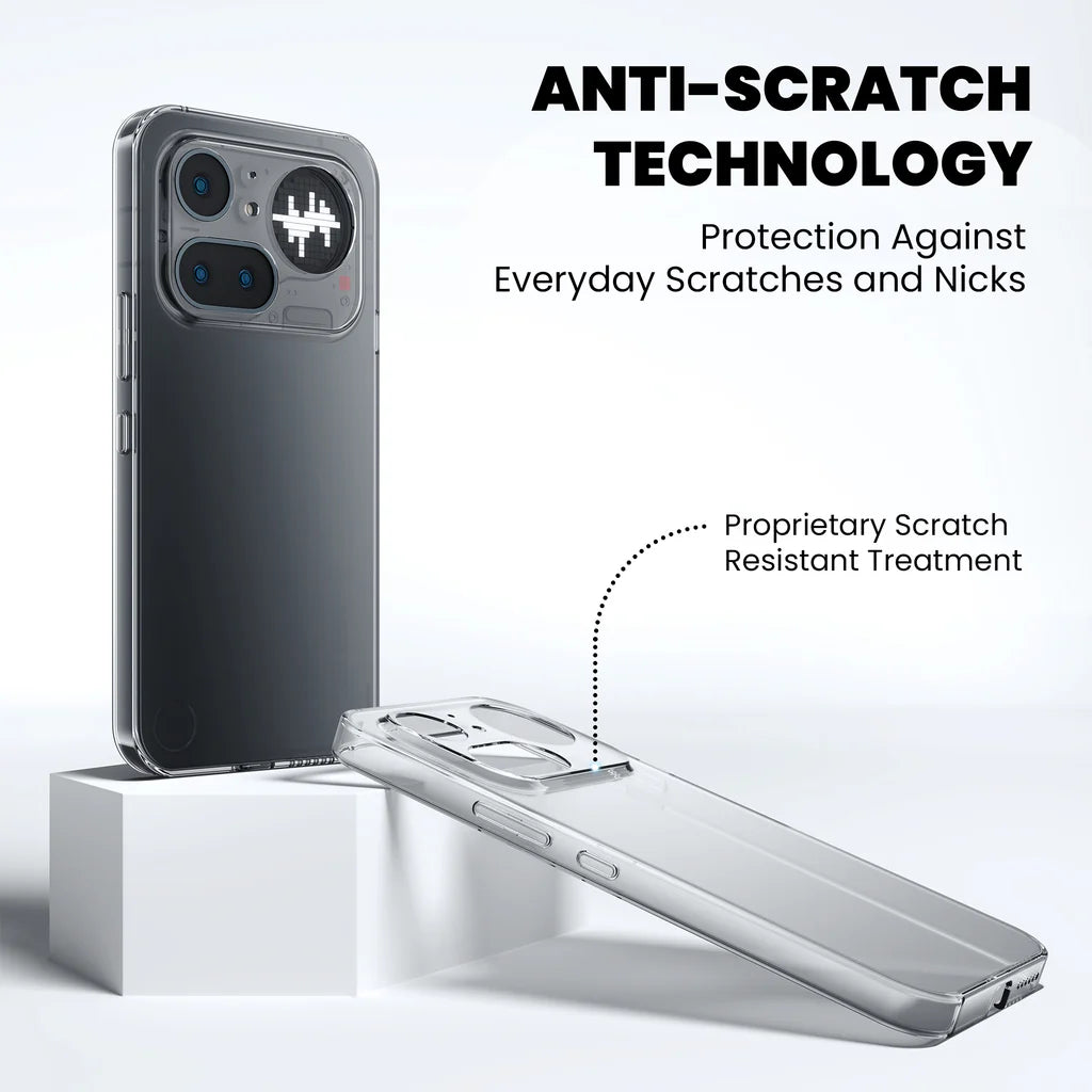 Anti-Yellow Clear Case for Nothing Phone 4a Pro