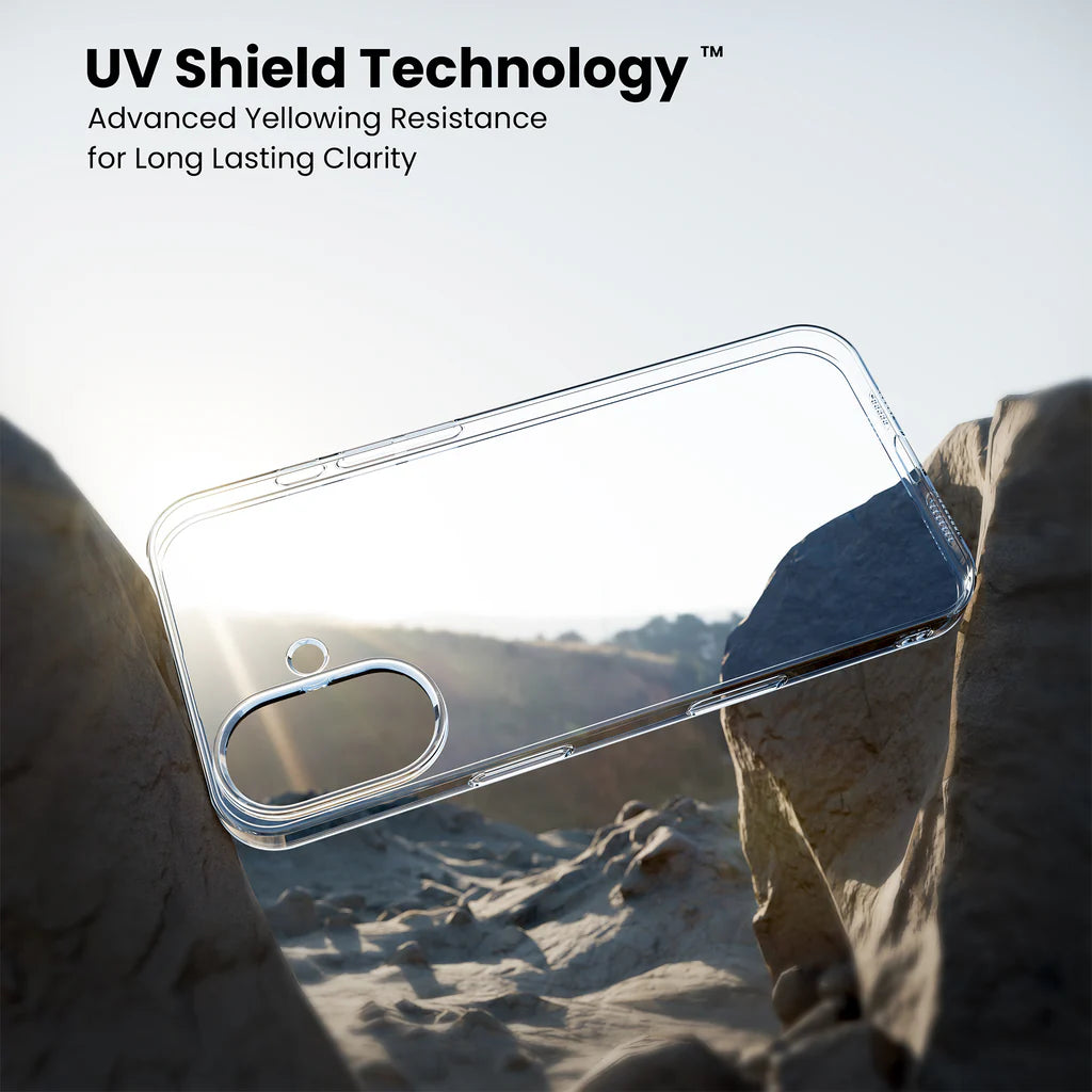 Anti-Yellow Clear Case For iPhone 17 uv sheild technology 