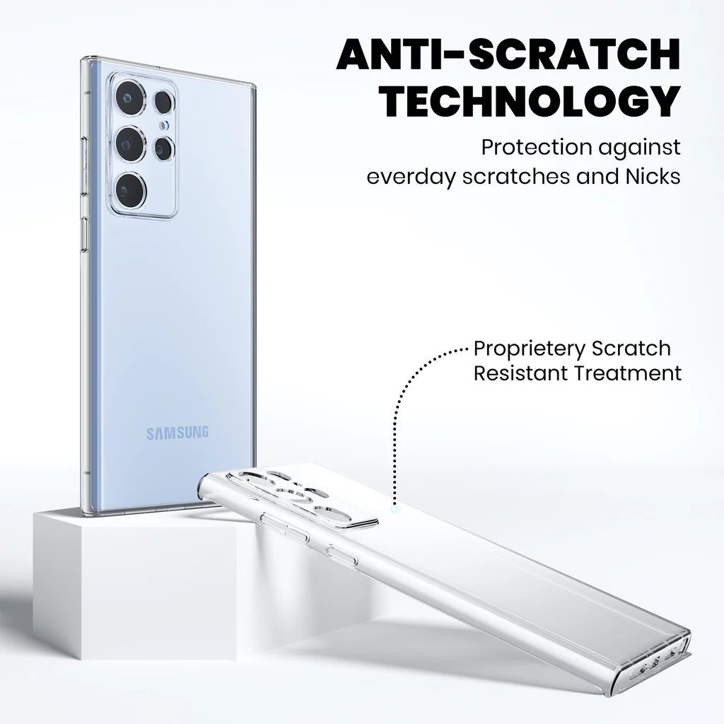 Anti-Yellow Clear Case for Galaxy S22 Ultra