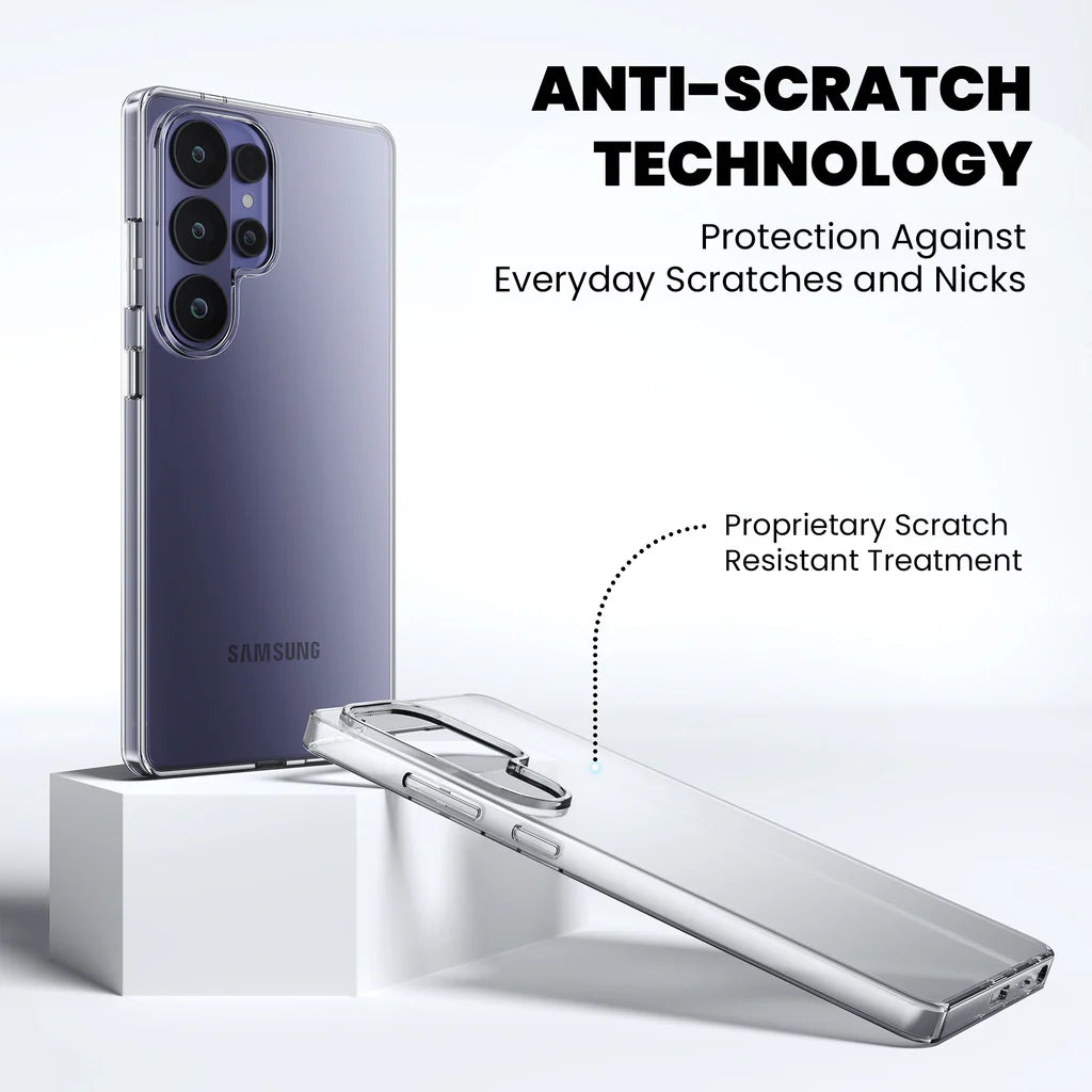 Anti-Yellow Clear Case for Galaxy S26 Ultra anti scratch technology
