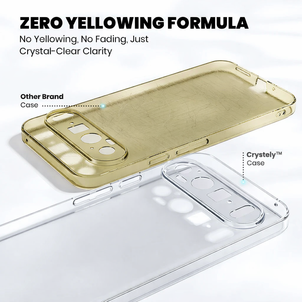 Anti-Yellow Clear Case for Google Pixel 10 Pro XL