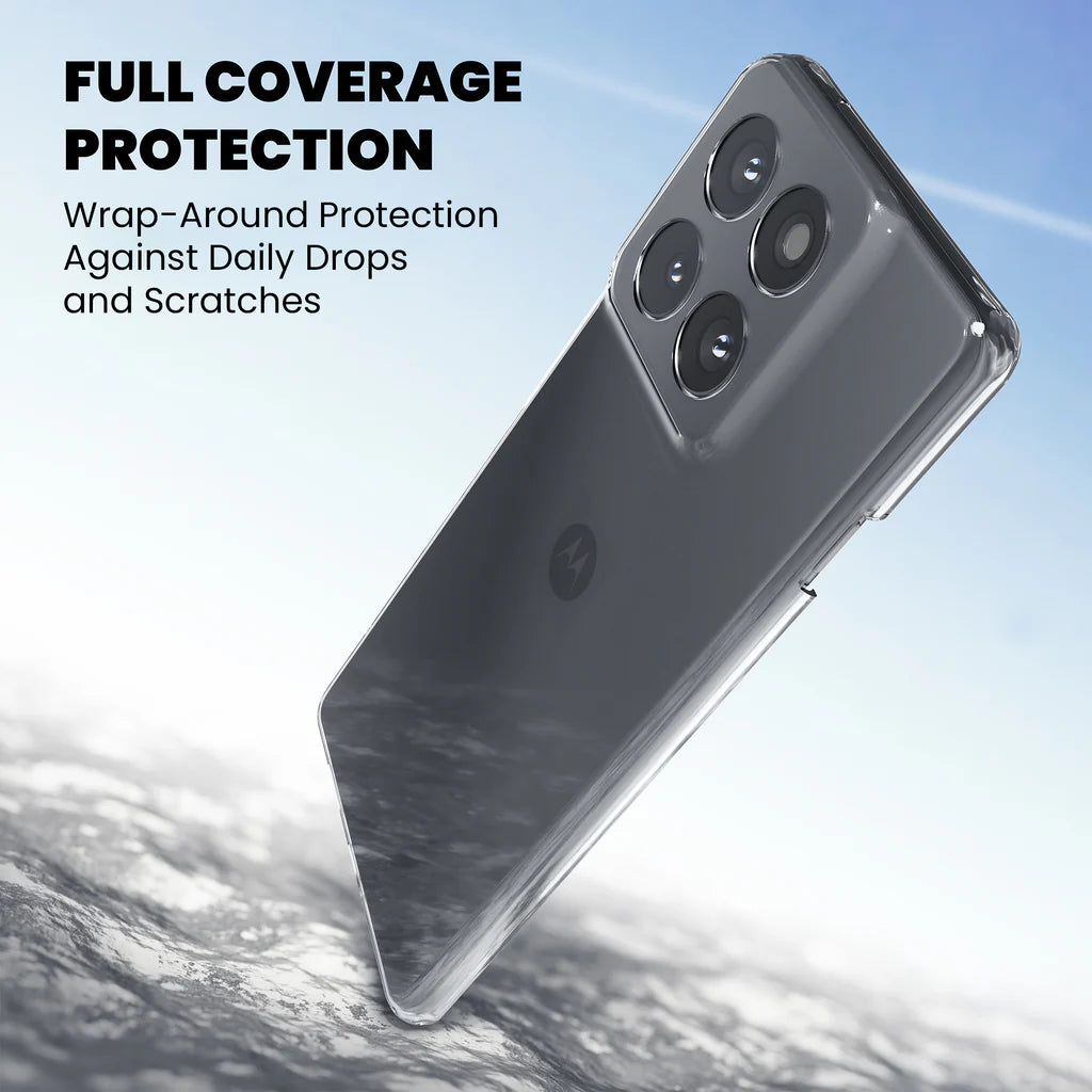 Anti-Yellow Clear Case for Motorola Edge 60 Fusion