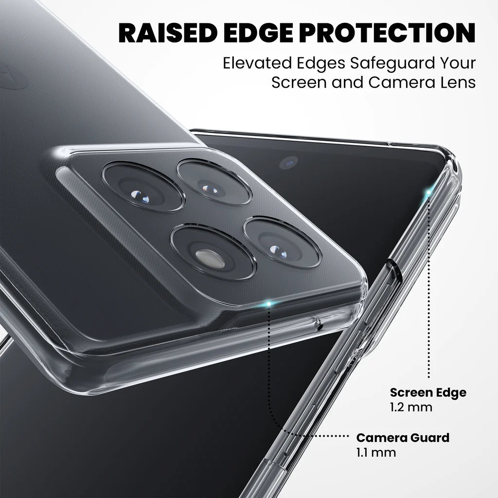 Anti-Yellow Clear Case for Motorola Edge 60 Fusion