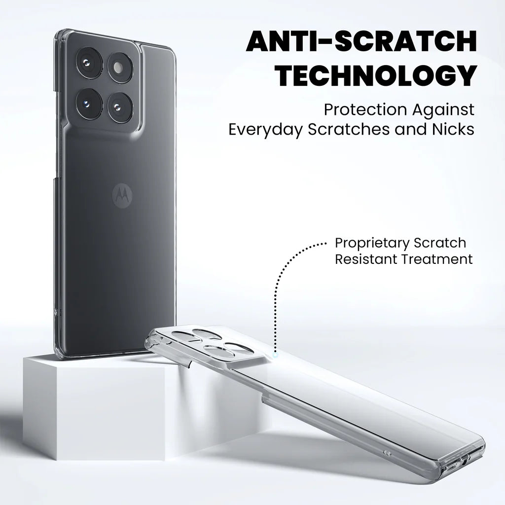 Anti-Yellow Clear Case for Motorola Edge 60 Fusion