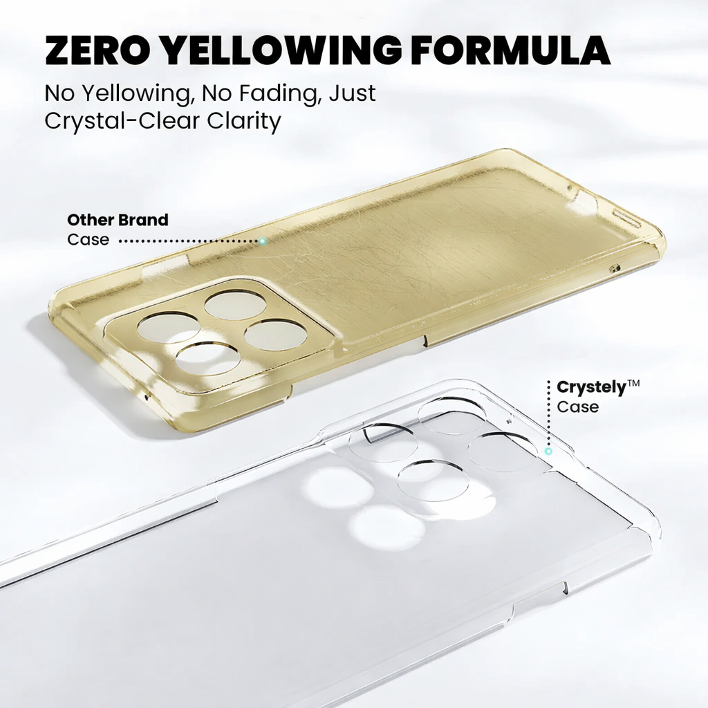 Anti-Yellow Clear Case for Motorola Edge 60 Fusion