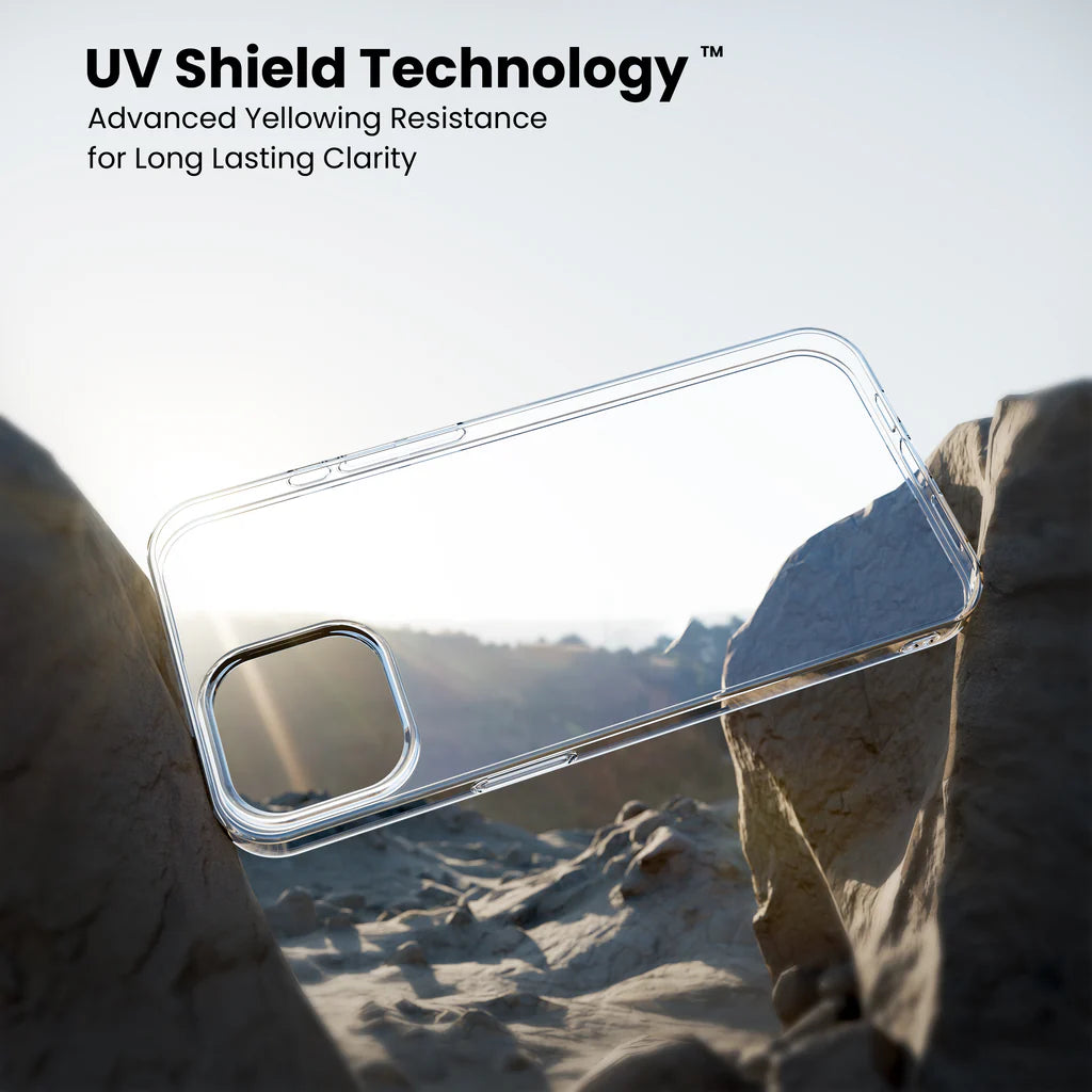 Anti-Yellow Clear Case for iPhone 14 UV SHield technology