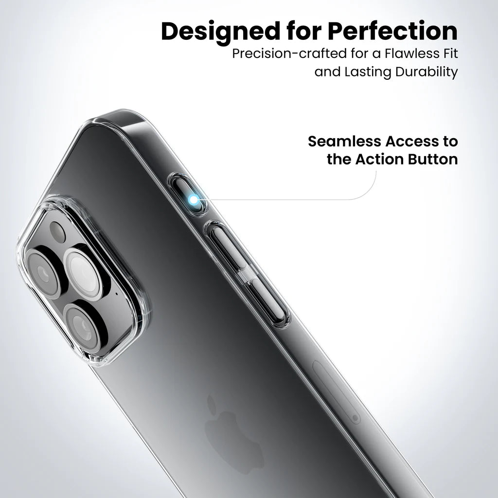Anti-Yellow Clear Case for iPhone 15 Pro