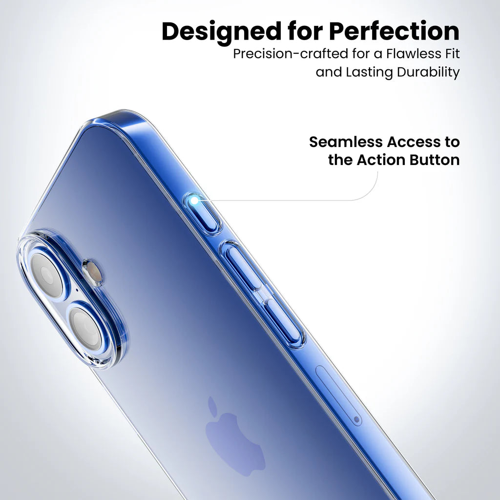 Anti-Yellow Clear Case iPhone 16 Plus designed for perfection
