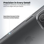 Anti-Yellow Clear Case for iPhone 16 Pro camera control button