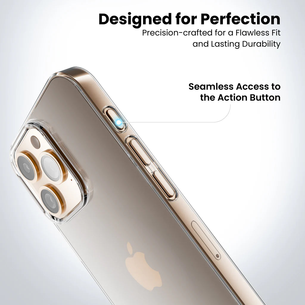 Anti-Yellow Clear Case for iPhone 16 Pro designed for perfection