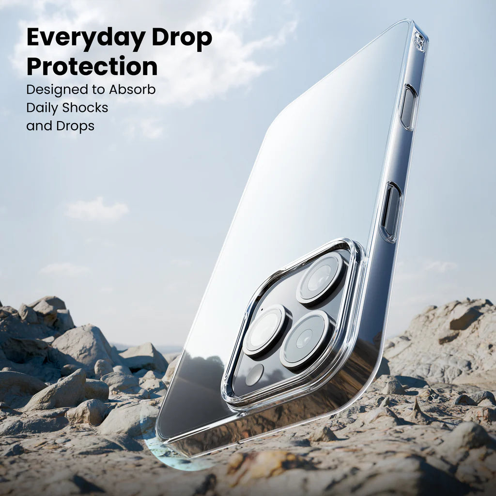 Anti-Yellow Clear Case for iPhone 16 Pro everyay drop protection