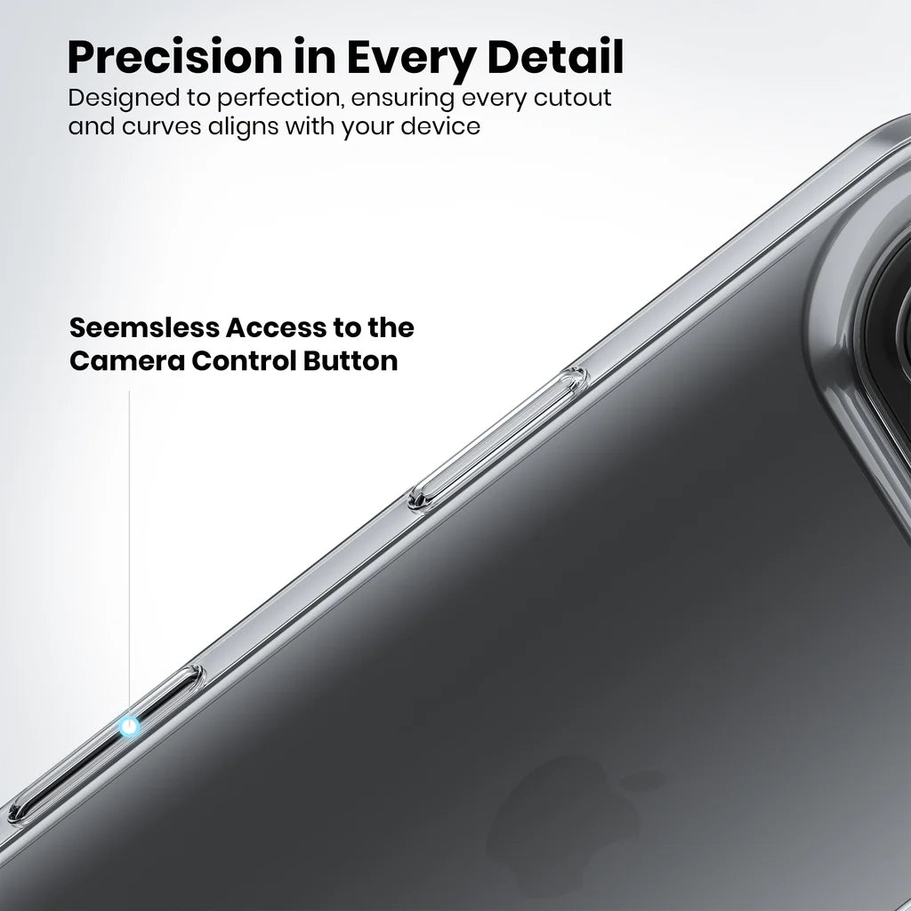 Anti-Yellow Clear Case for iPhone 17 Air  camera control button