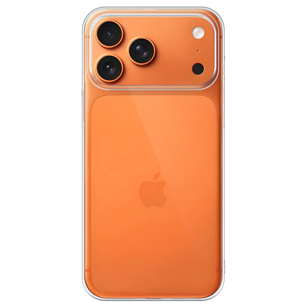 Crystely anti-yellow clear case for iPhone 17 Pro Max – crystal clear front view