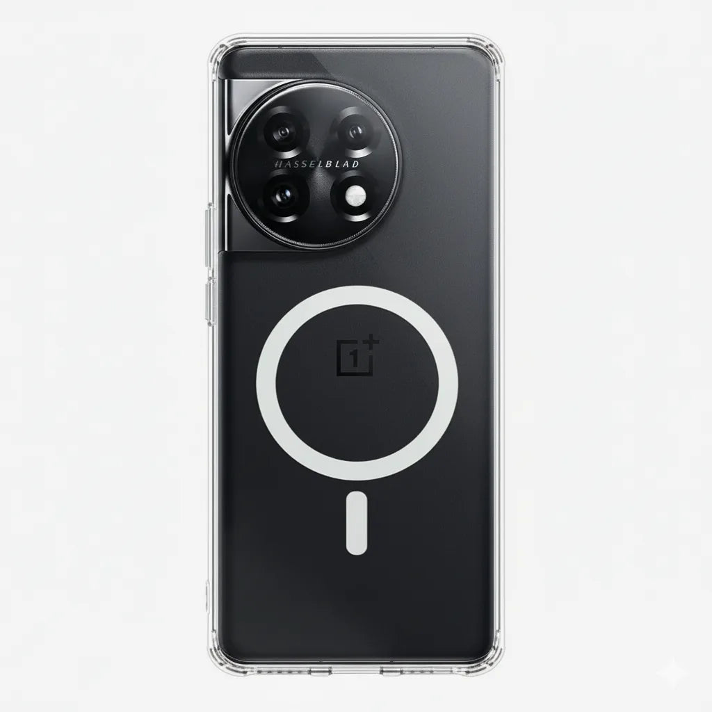 Crystely clear anti-yellow MagSafe case for OnePlus 11r