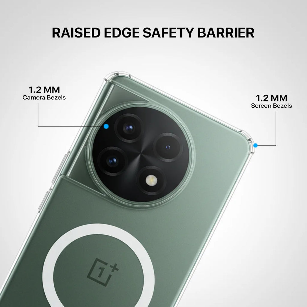 Transparent MagSafe phone case for OnePlus 12 by Casesaccessories