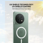 OnePlus 12 clear back cover with UV anti-yellow protection