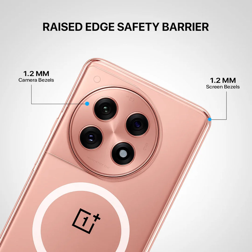 Casesaccessories magnetic clear case with raised camera and screen protection