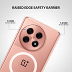 Casesaccessories magnetic clear case with raised camera and screen protection