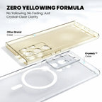 Anti Yellow Magsafe Clear Case Samsung S22 Ultra zero yellowing formula