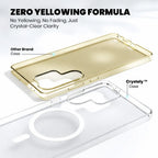 Anti Yellow Magsafe Clear Case Samsung S24 Ultra crystely
