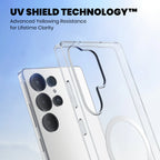 Anti Yellow Magsafe Clear Case Samsung S24 Ultra uv shield technology