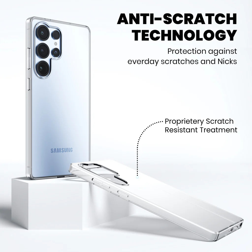 Anti Yellow Magsafe Clear Case Samsung S25 Ultra anti scratch technology