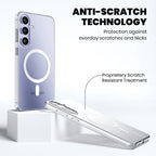 Anti Yellow Magsafe Clear Case Samsung S25 anti scratch technology 