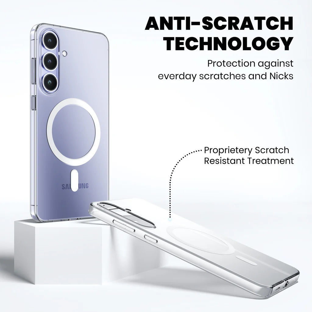 Anti Yellow Magsafe Clear Case Samsung S25 anti scratch technology 