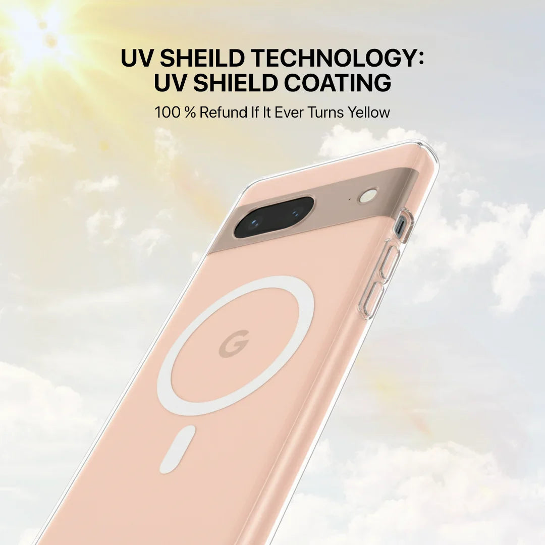 Anti Yellow Magsafe Clear Transparent Case for Google Pixel 8