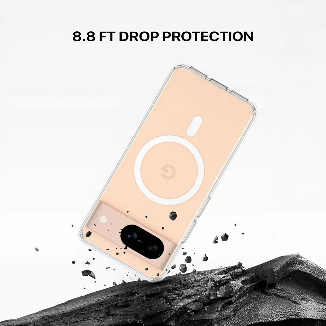 Anti Yellow Magsafe Clear Transparent Case for Google Pixel 8A