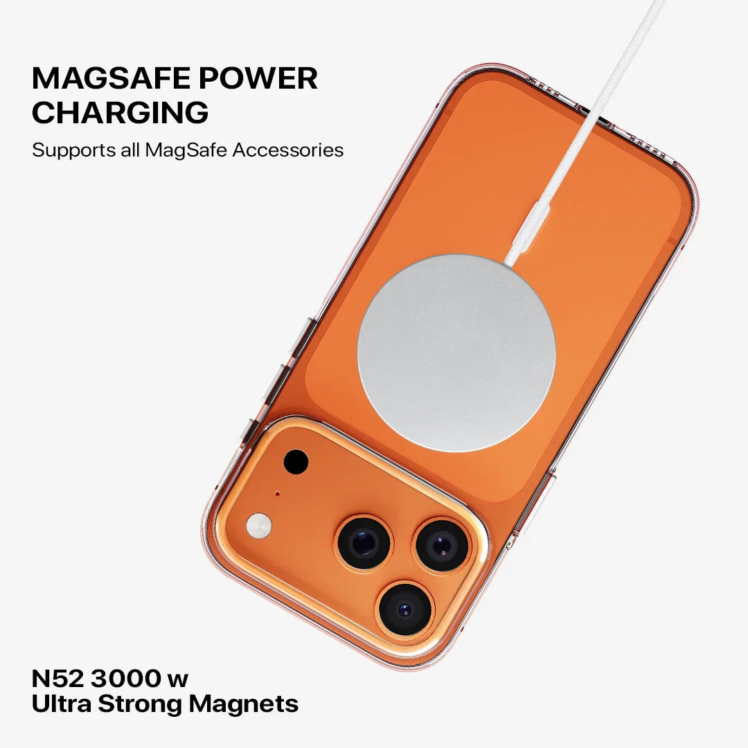 Shockproof iPhone 17 Pro max phone case with magnetic ring